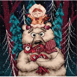 Kreuzstich-Set PANNA "Winterfischen" PVK-7304