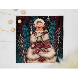 Kreuzstich-Set PANNA "Winterfischen" PVK-7304