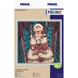 Kryželiu siuvinėjimo rinkinys PANNA "Žiemos žvejyba" PVK-7304
