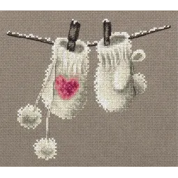 Cross stitch kit PANNA "Mittens" PZM-7068