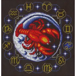 Kryželiu siuvinėjimo rinkinys PANNA "Zodiako ženklai. Vėžys" PZN-0925