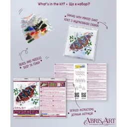 Haupt-Stickpackung mit Perlen Color harmony (Deco Scenes) 20x20 cm AAMB-103