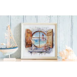 Kits de point de croix - Murmure du vent (Scènes Déco) 27x26 cm AAH-252