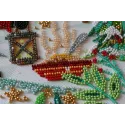 Hauptperlen-Stickset Besuch bei den Zwergen (Wintermärchen) 27x38 cm AAB-827