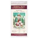 Hauptperlen-Stickset Besuch bei den Zwergen (Wintermärchen) 27x38 cm AAB-827