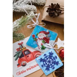 Kit de décoration - Je fais des cadeaux ! (Conte d’hiver) 6,6 x 6,6 cm AABT-010