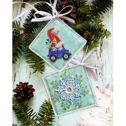 Kit de décoration - Ruée de cadeaux (Conte d'hiver) 13.2x6.6 cm AABT-023