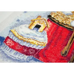 Kreuzstich-Sets - Weihnachtstraum (Wintermärchen) 21x22 cm AAH-140