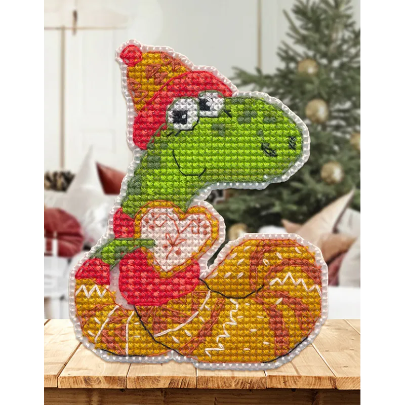 Набор для вышивания крестом "Магнит. Змея с сердцем" S1633