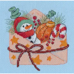 Cross stitch kit "New Year's envelope" S1640