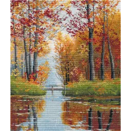 Kit de point de croix "L'automne est arrivé" S1642