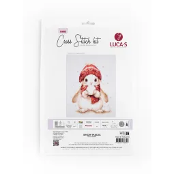 Kit Point de Croix "Magie de Neige" 16x19cm SB1418