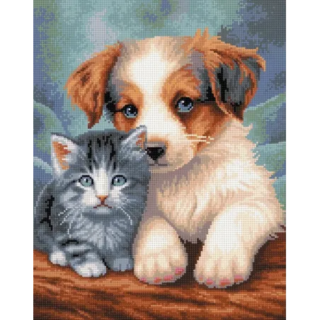 Diamantmalerei mit Keilrahmen "Friends" 40x50 cm DP413