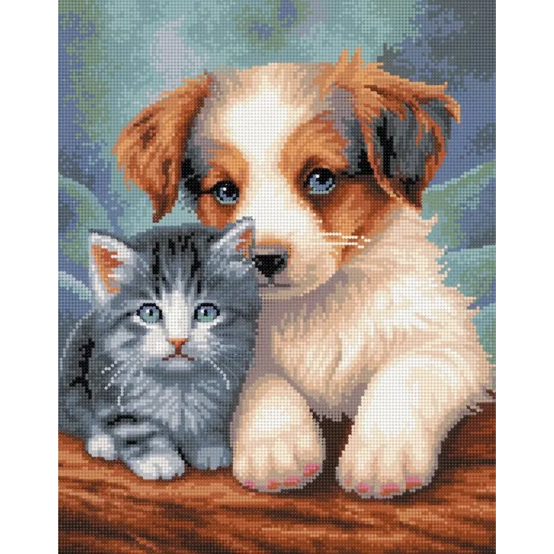 Алмазная мозаика на подрамнике "Friends" 40x50 cm DP413