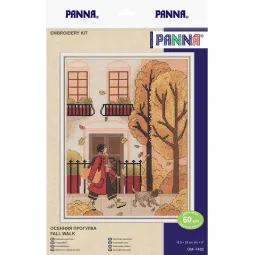 Cross stitch kit PANNA "Fall walk" PGM-7482