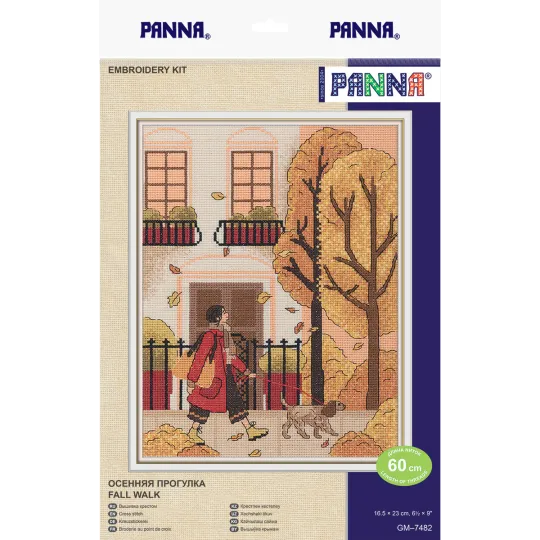 Cross stitch kit PANNA "Fall walk" PGM-7482 (D)