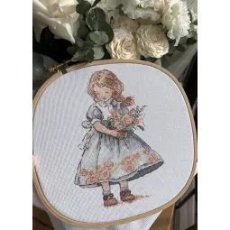 Cross stitch kit "Spring Girl" SAND-35