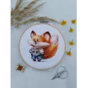 Cross stitch kit "Coffee Lovers. Fox" SANK-67