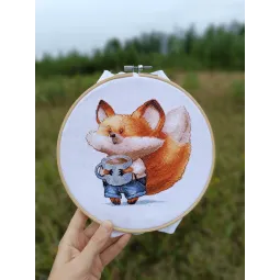 Cross stitch kit "Coffee Lovers. Fox" SANK-67