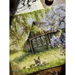 Набор для вышивания крестиком "У бабушки" SANU-08