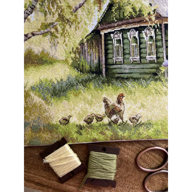 Cross stitch kit "At Granny's" SANU-08