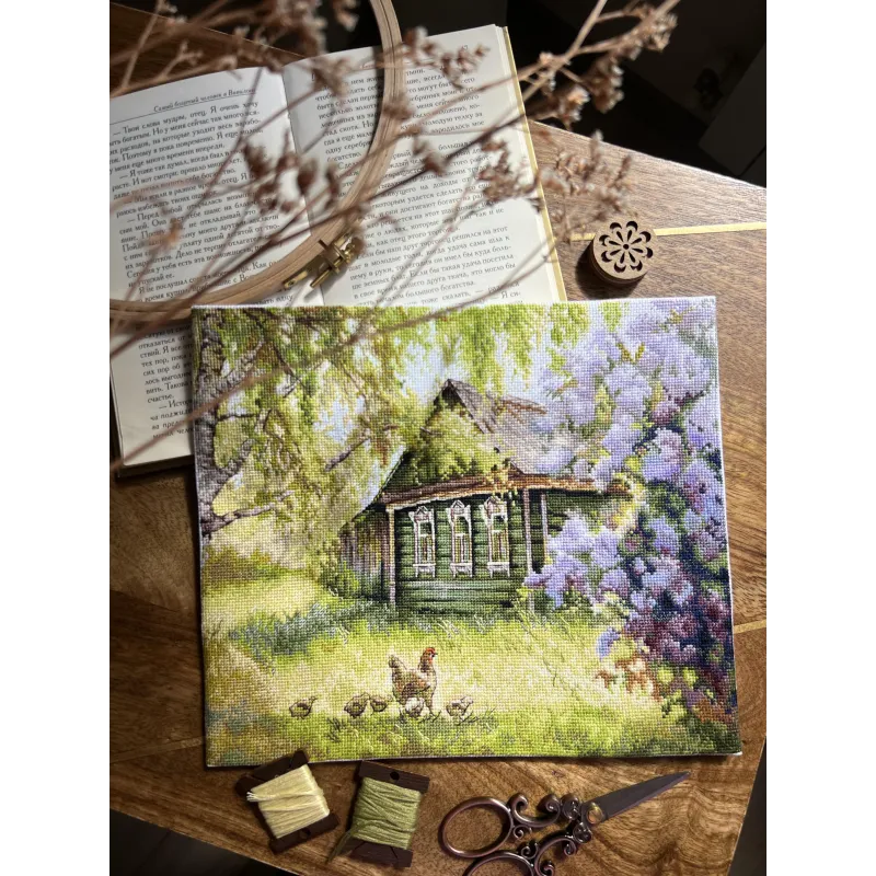 Cross stitch kit "At Granny's" SANU-08