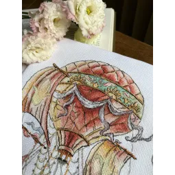 Набор для вышивания крестом "Полёт кита" SANP-68