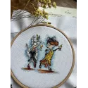 Cross stitch kit "Grannies at a party" SANB-19