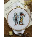 Cross stitch kit "Grannies at a party" SANB-19