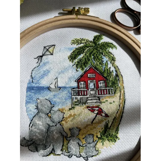 Cross stitch kit "Housewarming. Cats" SANN-32