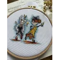 Cross stitch kit "Grannies at a party" SANB-19