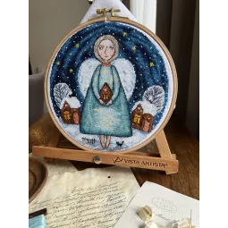 Kit de point de croix "Ange gardien" SANA-09