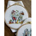 Cross stitch kit "Grannies with pickles" SANB-18