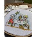 Cross stitch kit "Grannies in the bathhouse" SANB-22