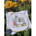 Cross stitch kit "Grannies in the bathhouse" SANB-22