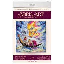 Kryželiu siuvinėjimo rinkiniai Meilės daina (dekoracijos) 40x42 cm AAH-038