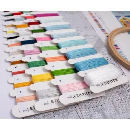 Cross stitch kit Snowy Sea Cottages 23x22cm SLETIL9915