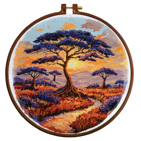 Kreuzstich-Sets Spaces of Savannah (Deco Scenes) 23x22 cm AAH-257