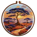 Kits de point de croix Espaces de Savannah (Scènes déco) 23x22 cm AAH-257