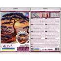 Kits de point de croix Espaces de Savannah (Scènes déco) 23x22 cm AAH-257