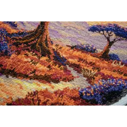 Kits de point de croix Espaces de Savannah (Scènes déco) 23x22 cm AAH-257