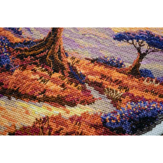 Kits de point de croix Espaces de Savannah (Scènes déco) 23x22 cm AAH-257