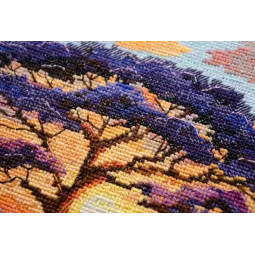 Kits de point de croix Espaces de Savannah (Scènes déco) 23x22 cm AAH-257