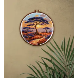 Kits de point de croix Espaces de Savannah (Scènes déco) 23x22 cm AAH-257