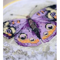 Cross-stitch kits with Hoop Included Sun's Kiss 17x17 cm AAHM-081