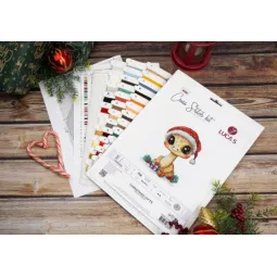 Kit de point de croix "Cadeaux de Noël" 15x18cm SB1419