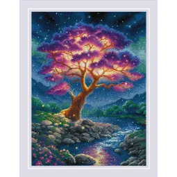 Kryželiu siuvinėjimo rinkinys „Paslaptinga visata“ 30x40 SR2240