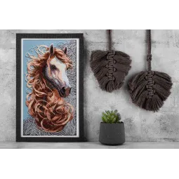 Hauptperlen-Stickset "Spirit of the Prairies" (Deco Scenes) 20x36 cm AAB-930