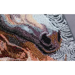 Kit de broderie de perles principal "Esprit des prairies" (Scènes Déco) 20x36 cm AAB-930