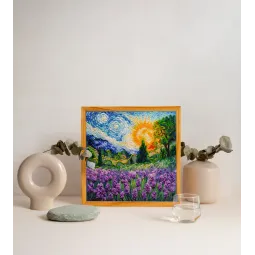 Mittelgroßer Perlen-Stickset Sommererinnerungen 20x20 cm AAMB-115